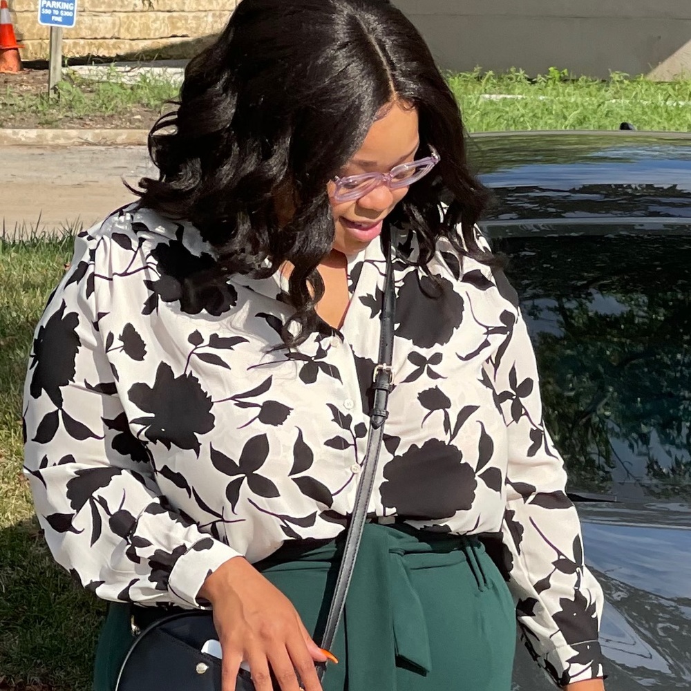 H&M button down blouse